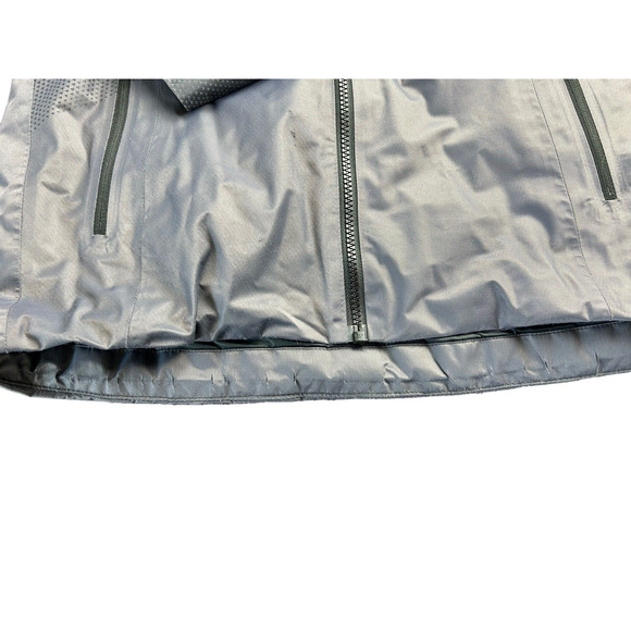 The North Face Women Fusestorm Dot Matrix Gray‎ Black Jacket With Hood Size M - Picture 13 of 14